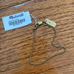 Madewell brass chain bracelet NWT